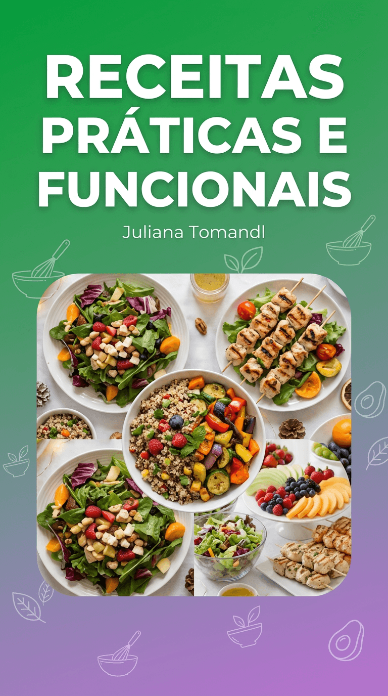 Capa do ebook Receitas Práticas e Funcionais